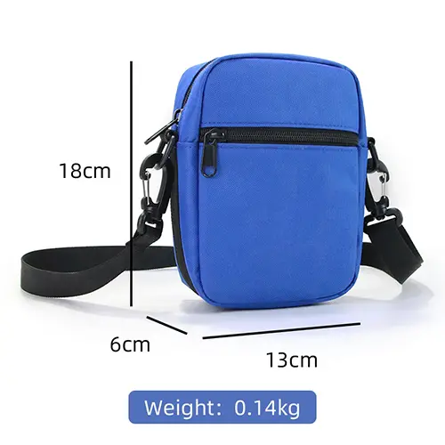 Compact Crossbody Bag with Adjustable Strap and Multi-Functional Pockets